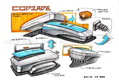 借笔建模考研系学员作品 - 黄山手绘工厂