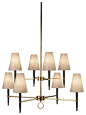 Robert Abbey Jonathan Adler Ventana 2-Tier Chandelier 673 modern-chandeliers