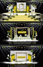 小清新砖墙黄色简约策划方案婚礼设计舞台效果图KT平面源文件PSD-淘宝网