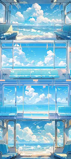 幻境列车AIGC插画壁纸 - 小红书
