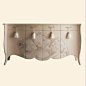 法维诺家具法式白色玄关柜欧式彩绘储物收纳柜实木玄关台装饰桌