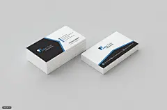 黑白色商务名片设计模板Business Card 设计模板 