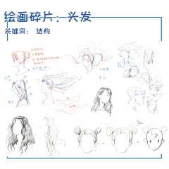机构教程搬运工采集到头发绘制技法