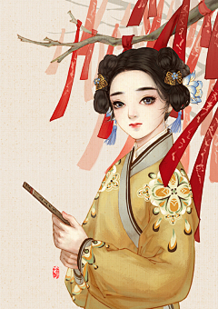 天清继采集到古装 造型