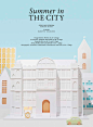 Summer in the (papercraft) city | KaDeWe : We had great fun creating this papercrafted city for KaDeWe magazine.We where commissioned to create a white papercraft city for their YOUNG collection.