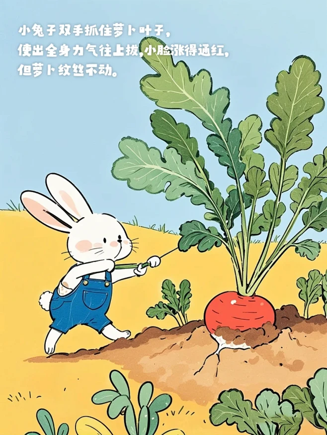 儿童绘本故事 | 小兔子拔萝卜 - 小红书-花瓣网