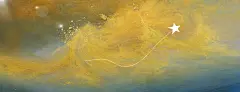 油画五角星北极星 创意素材