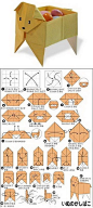 日系卡通动物折纸。_来自丁丁dingding的图片分享
