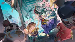 搜“鸽子不二”相册里有超全阴阳师官方和同人壁纸，B站同名UP鸽子不二