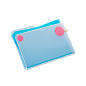 Business File 3D Illustration