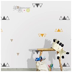 几何图形壁纸北欧宜家简约现代素色卧室客厅服装店橱窗背景墙纸-淘宝网