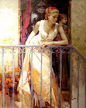 明媚佳人，真漂亮！皮诺．德埃尼 Pino Daeni（1939-2010年），意大利当代画家。皮诺的作品着力于描绘温情、乡愁、爱情和家庭。