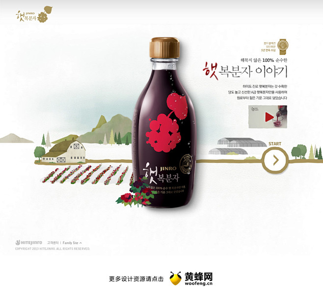 jinro酸梅汁 - 网页设计 - 黄蜂...