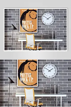 极简洋气户外商业广告海报投放展示样机