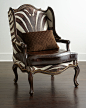 Massoud Zena Zebra-Print Chair