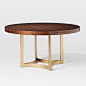 Uptown Round Dining Table | west elm - may be too fancy for kitchen but cool table : )