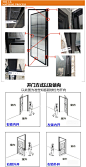铁艺细边框谷仓门厨房推拉移门吊趟门玻璃隔断卫生间折叠门钛合金-淘宝网