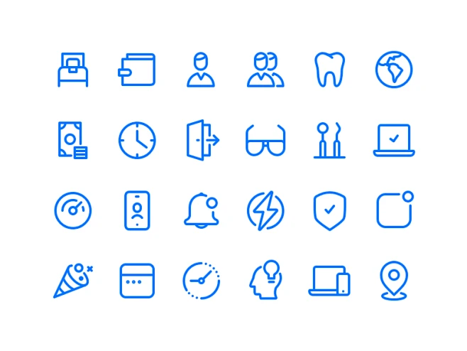 Line iconset color-花瓣网