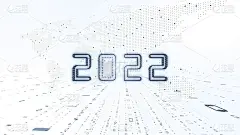 智能世界仪表盘在2022年的背景。未来科技趋势概念。人工智能(AI)，机器学习支持增强业务增长。3 