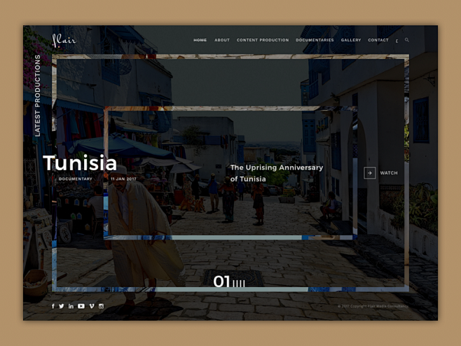 A website concept fo...