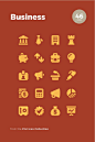 Business and Finance Icon Set — from the Pixi Collection. Includes 46 vector-based icons.