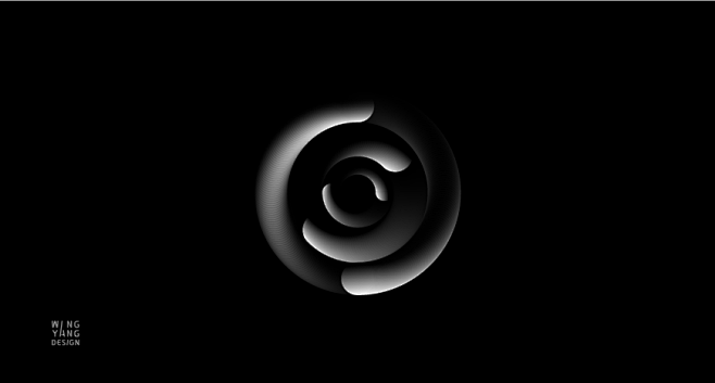 圆 logo 太极 C