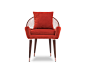 GARBO | CHAIR : Garbo Dining Chair Mid Century Modern Furniture by Essential Home