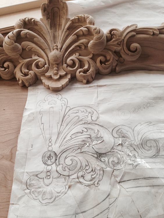 Detail of Hand carve...