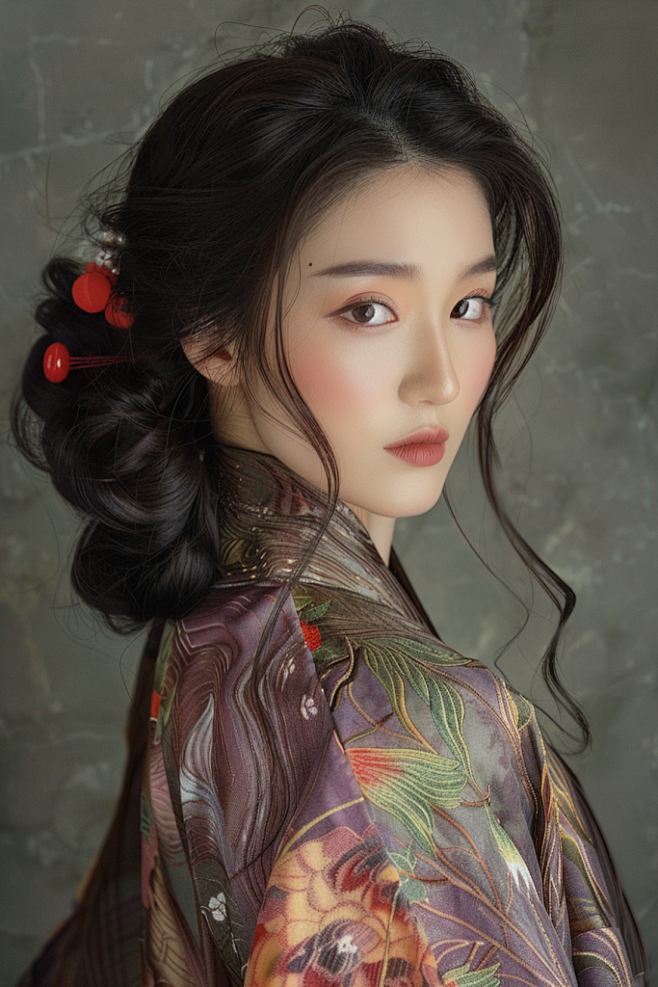 女生发型素材温柔甜美发型