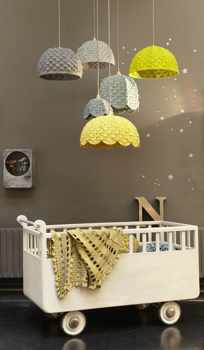 Crochet-Covered Lamp...