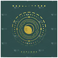 探索宇宙豪华空间的背景模板