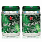 Heineken 喜力啤酒 进口啤酒铁金刚5L桶 双桶 炸鸡和啤酒