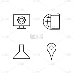 轮廓,蜘蛛网,计算机图标,极简构图,旅途,商务,计算机,电子邮件,技术,布置