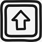 上按钮手绘符号界面手绘图标_88ICON https://88icon.com 上按钮手绘符号 界面 手绘