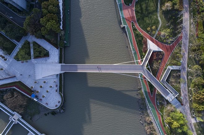 日晖港步行桥 / 大舍建筑 : 结构意图...