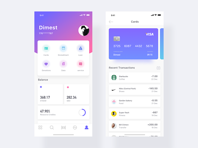 Card design app dime...