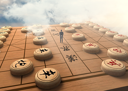 中国象棋人生博弈商业棋局布局格局对弈