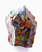 褐铁矿 -最常见的是宝石的针铁矿，但也可以由不同比例的磁赤铁矿，赤铁矿，纤铁矿，硅铁，pitticite，黄钾铁矾组物种等@北坤人素材