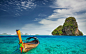 General 1920x1200 landscape Railay Beach nature Thailand cliff limestone island boats tropical sea turquoise summer clouds