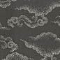 Fabric Swatch: Cloudburst - Graphite : Cloudburst - Graphite Charcoal Gray Cloud Fabric Near charcoal gray print covered in whimsical swirls of light gray dotted abstract clouds. Dreamy, isn't it? This DwellStudio for Robert Allen @ Home charcoal gray clo