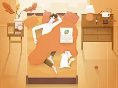 #艺术留学# #插画#

灵感 \ 众生睡相图～

一组风格独特的睡眠类UI插画，作者用不同风格的颜色搭配渲染出一个个有趣的镜头。

#作品集# ​​​​