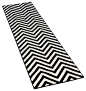 Black and White Chevron Runner, 2'8" x 10' contemporary-hall-and-stair-runners