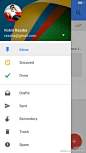 Google最新APP Inbox已经全面采用了Material Design的设计风格。