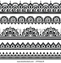 Mehndi, Indian Henna tattoo seamless pattern, design elements by RedKoala #vector #India #Hindi: 