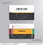 Business card template modern abstract concept design. 正版图片|正版微利素材库 - 海洛创意（HelloRF） - 站酷旗下产品