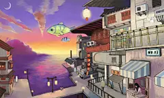 甜馒头片  的插画 远方的城
