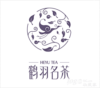 鹤羽名茶标志_LOGO收藏家