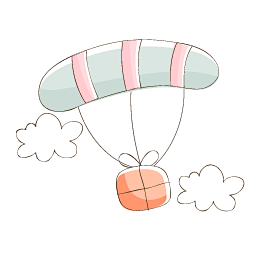 热气球手绘插画png (1)