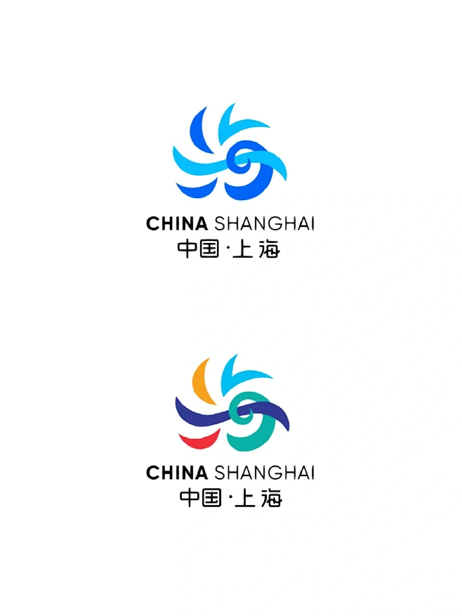 【城市logo】给上海市设计的两款logo-花瓣网
