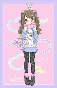 sky～侨采集到漫画美女